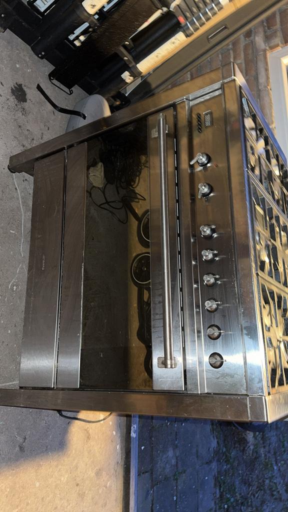Smeg gasfornuis met oven, Witgoed en Apparatuur, Fornuizen, Zo goed als nieuw, Gas, Vrijstaand, 85 tot 90 cm