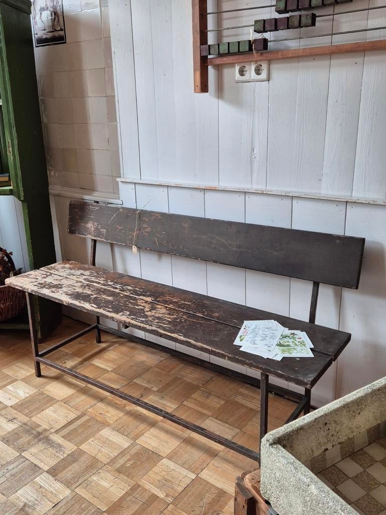 Duits tuinbankje bankje, Antiek en Kunst, Antiek | Meubels | Stoelen en Banken, Ophalen