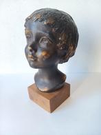 Vintage gebronsd, paridur?kinderhoofd van Gebr. van Paridon, Antiek en Kunst, Ophalen of Verzenden