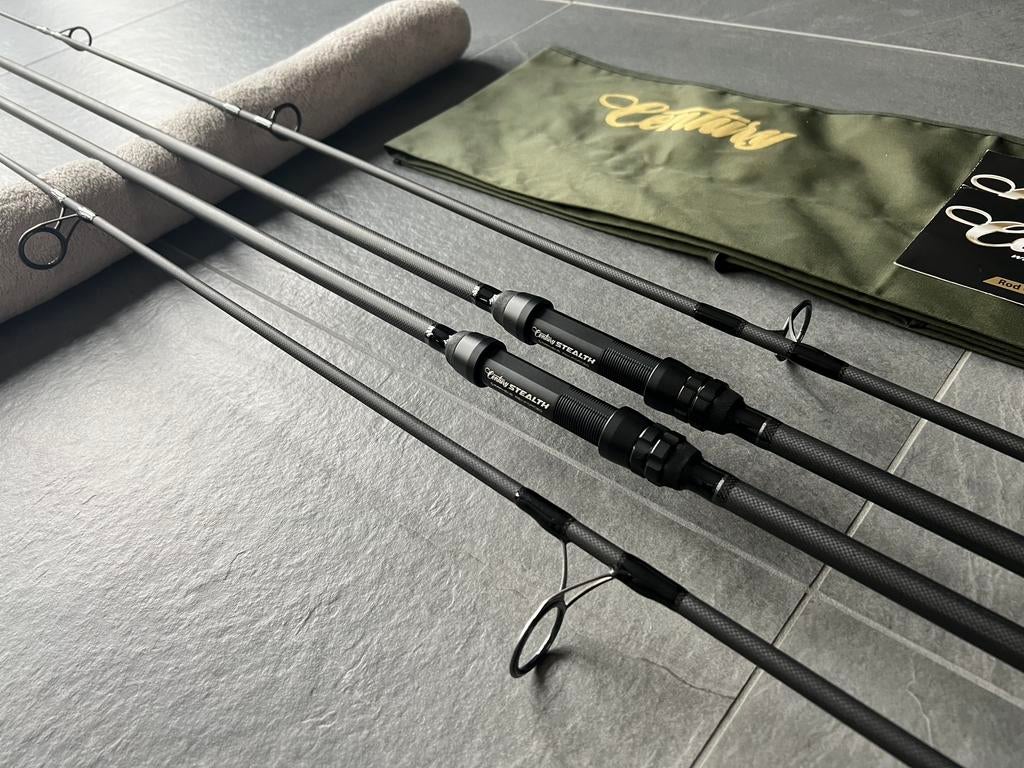 2 x Century Stealth Graphene Titanium S50 12ft 3,25lbs NWST, Ophalen, Zo goed als nieuw, Complete set