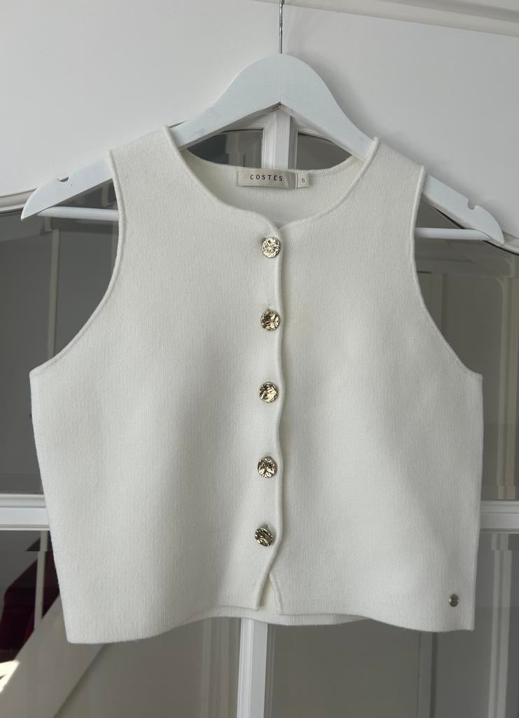 Costes Gilet Top maat S nieuw, Wit, Nieuw, Ophalen of Verzenden, Maat 36 (S)
