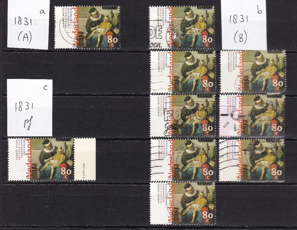 9661) Nederland 1831 schilderkunst 1999, Ophalen of Verzenden