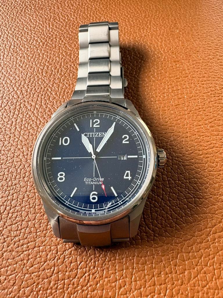 Citizen Eco-Drive super Titanium herenhorloge, Overige materialen, Gebruikt, Overige materialen, Ophalen of Verzenden