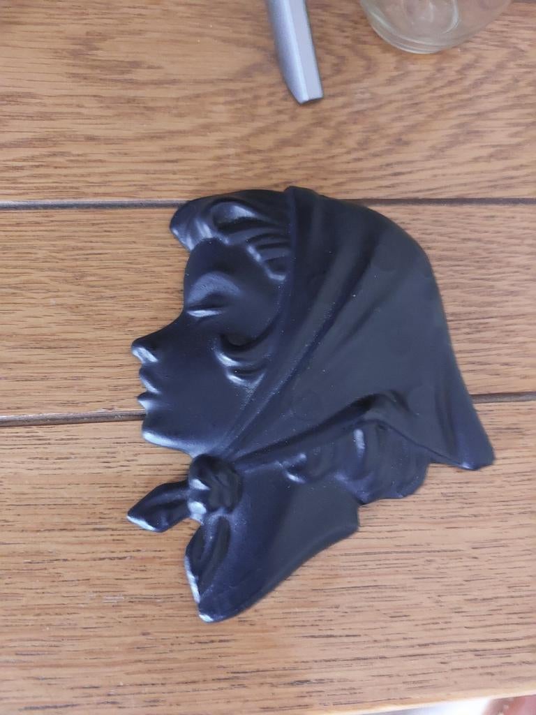 Vintage keramiek vrouwen hoofd, Ophalen of Verzenden, Zo goed als nieuw