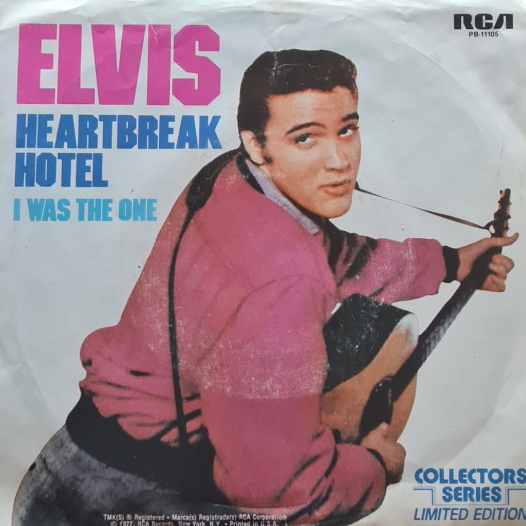ELVIS PRESLEY  - HEARTBREAK HOTEL, Cd's en Dvd's, Vinyl Singles, Ophalen of Verzenden, Gebruikt