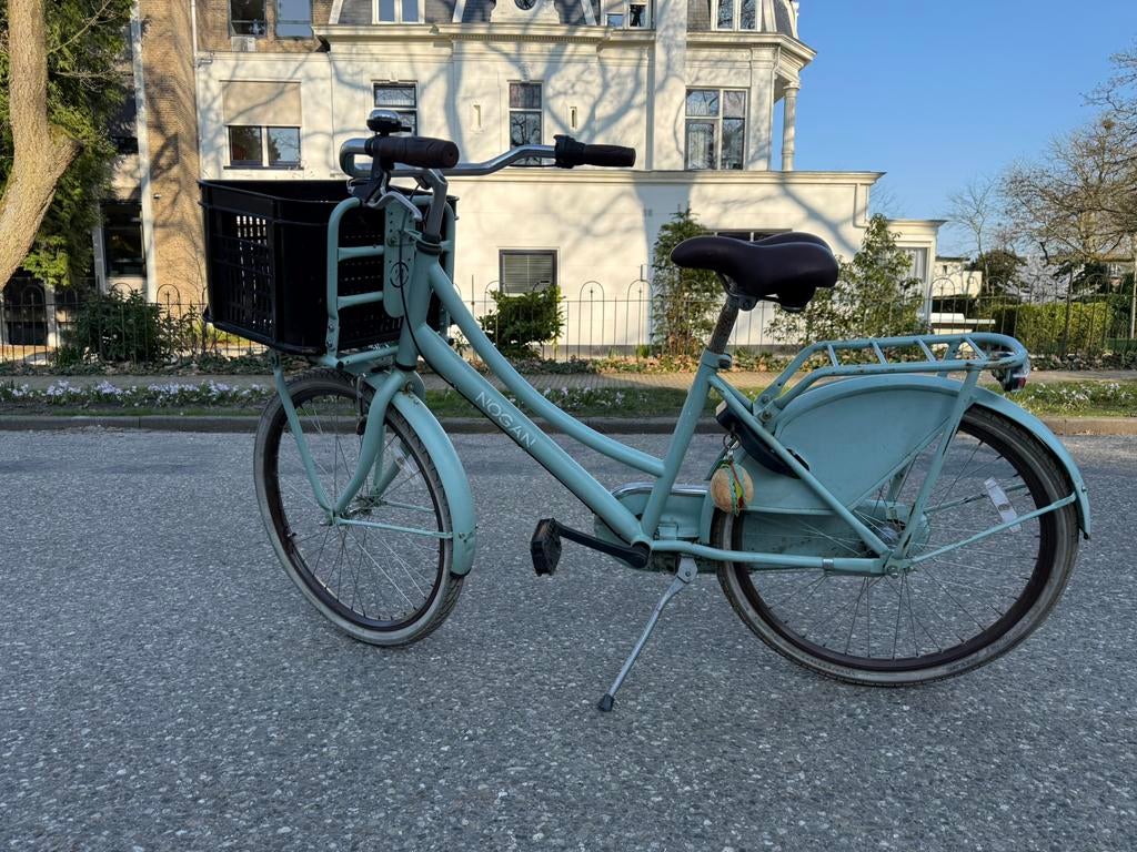 Meisjes fiets van Nogan 40 cm frame 24 inch licht blauw, Fietsen en Brommers, Fietsen | Meisjes, Ophalen, Gebruikt, 24 inch, Versnellingen