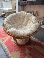 Rotan Lounge Stoel - Comfortabel en Stijlvol, Huis en Inrichting, Stoelen, Ophalen, Gebruikt, Bruin, Lounge