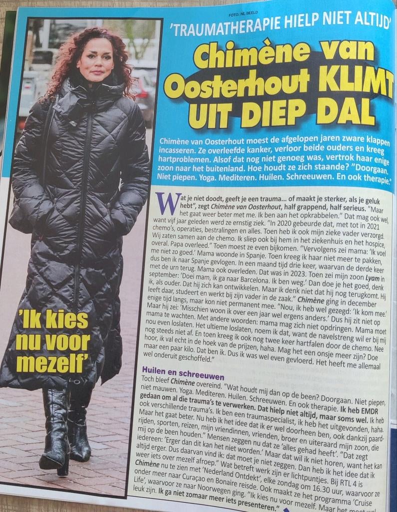 Chimène van Oosterhout Artikel Knipsel, Ophalen of Verzenden, 1980 tot heden, Nederland, Knipsel(s)