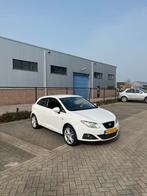 Seat Ibiza 1.4 63KW 3DRS 2010 Wit, Auto's, Voorwielaandrijving, Stof, 40 €/maand, Zwart