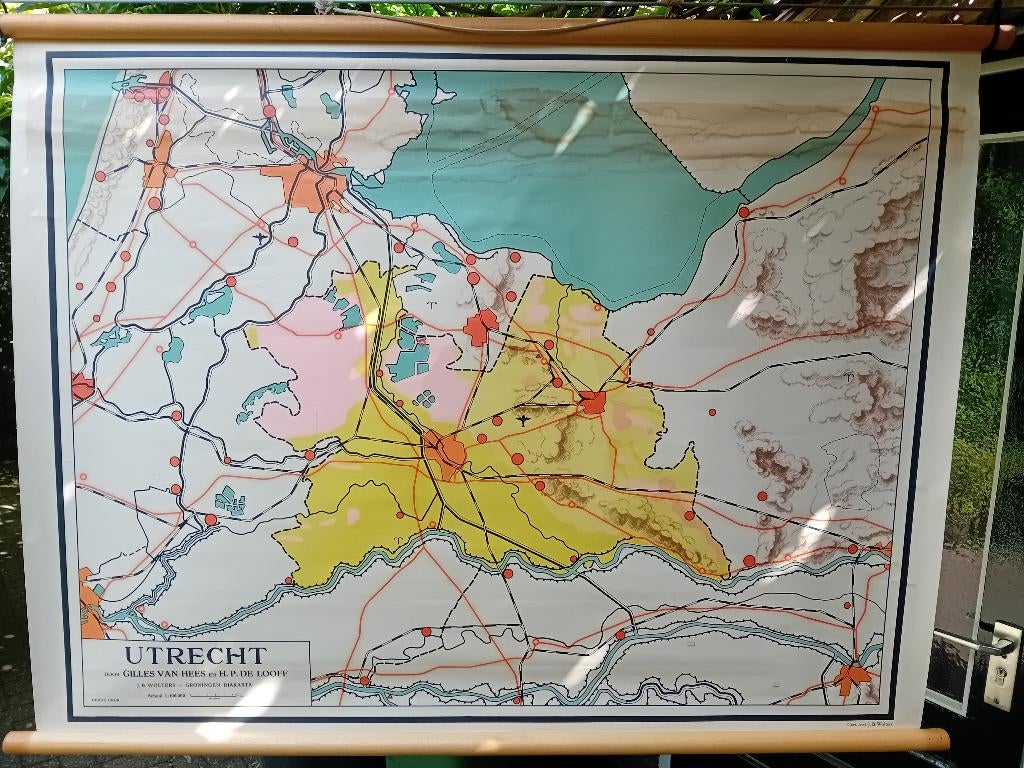 Schoolkaart Utrecht., Ophalen, Aardrijkskunde