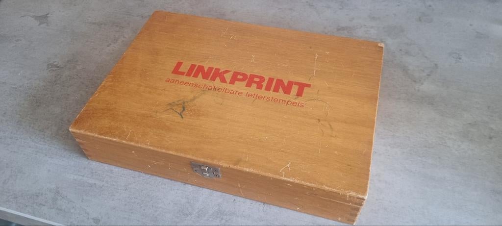 Linkprint letterstempels compleet, Ophalen of Verzenden, Gebruikt