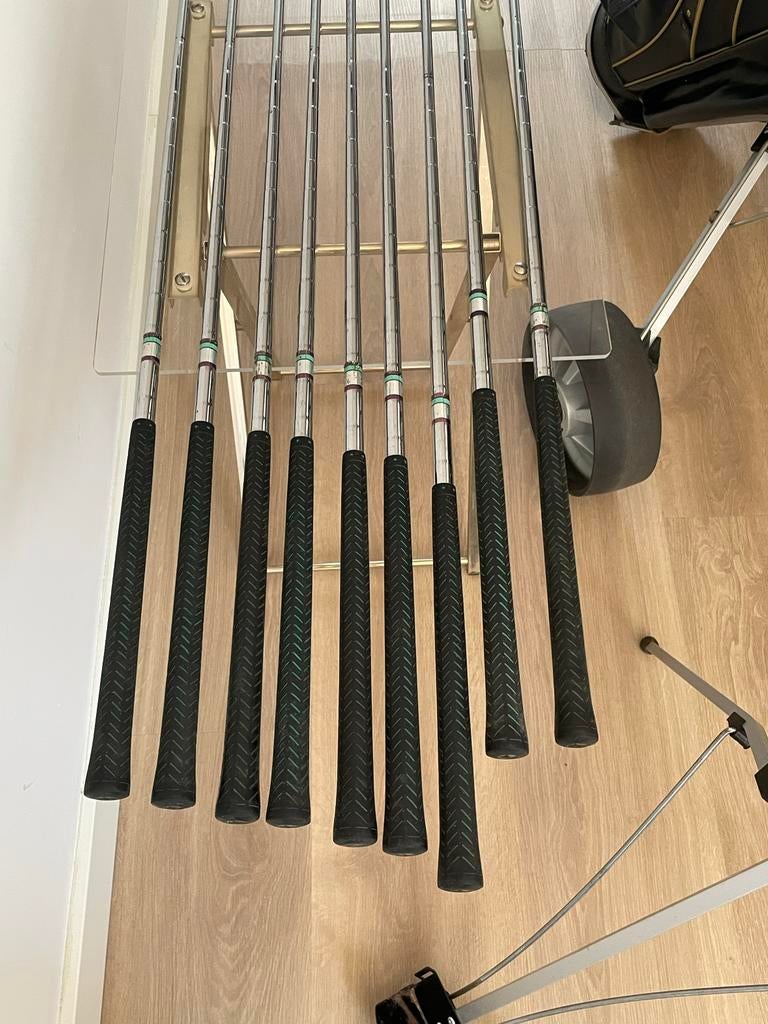Complete Spalding Pro Flite Golfset Rechtshandig met Kar, Sport en Fitness, Golf, Ophalen, Gebruikt, Set, Overige merken