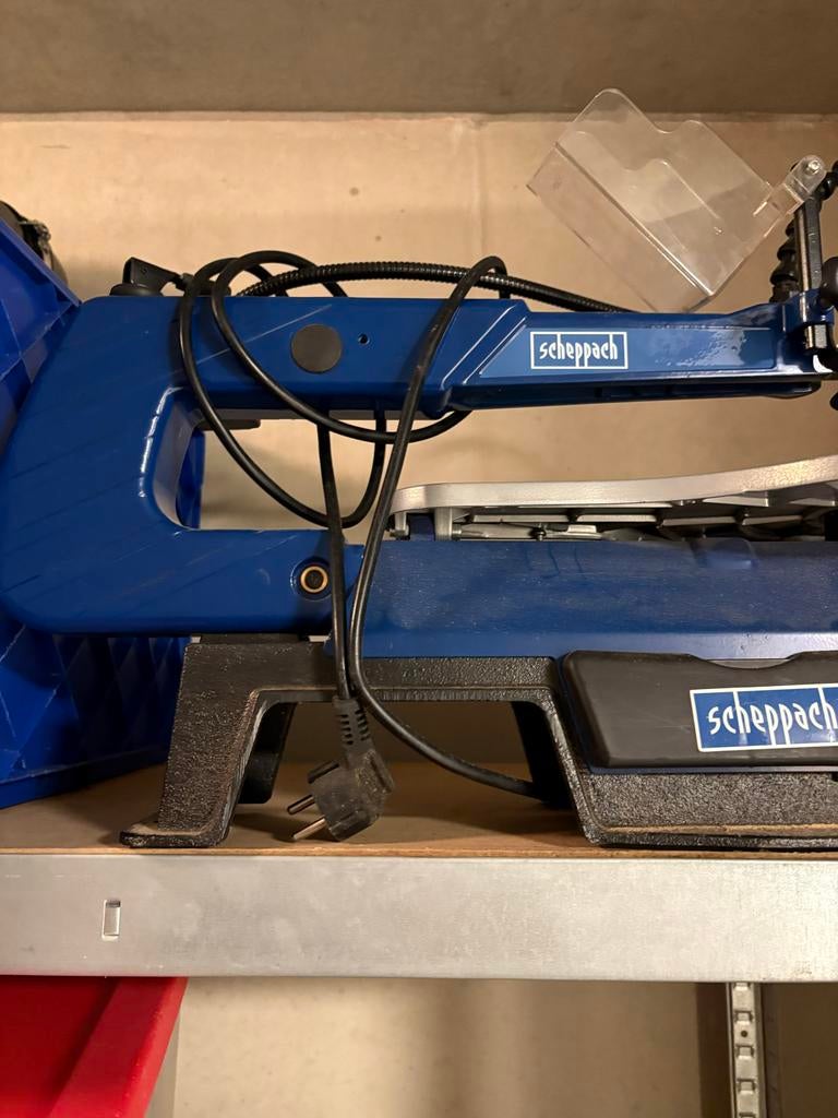 Scheppach figuurzaagmachine,ideaal voor  Fijn Zaagwerk, Minder dan 30 mm, Gebruikt, Decoupeerzaag, Ophalen of Verzenden