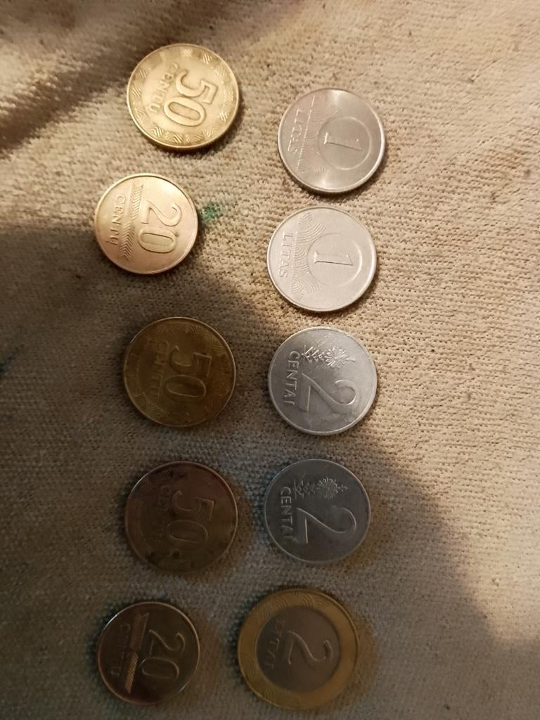 Litouwse munten set incl. schaarse 50 centu uit 2000, Ophalen, Overige landen, Setje
