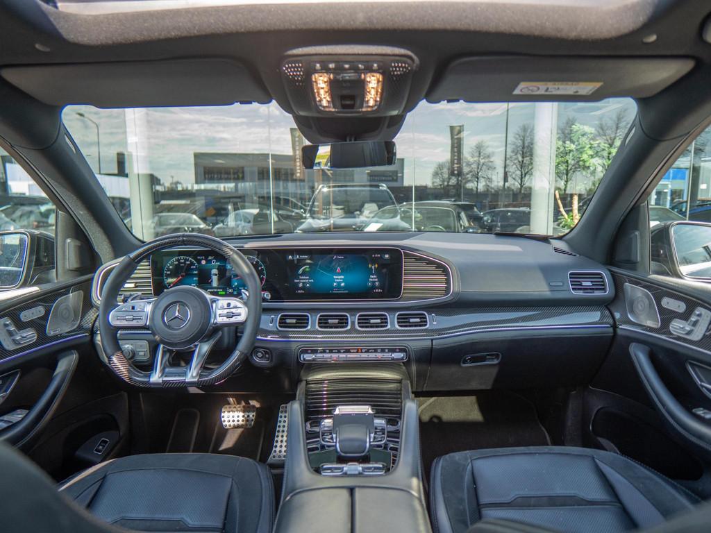Mercedes-Benz GLS AMG 63 4MATIC+ Premium Plus | Elc trekhaak, Auto's, Gebruikt, 7 stoelen, Zwart, Leder