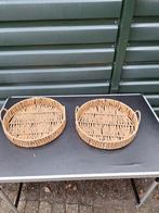 2 Rieten Manden, Ophalen, Nieuw, Rond, Overige materialen