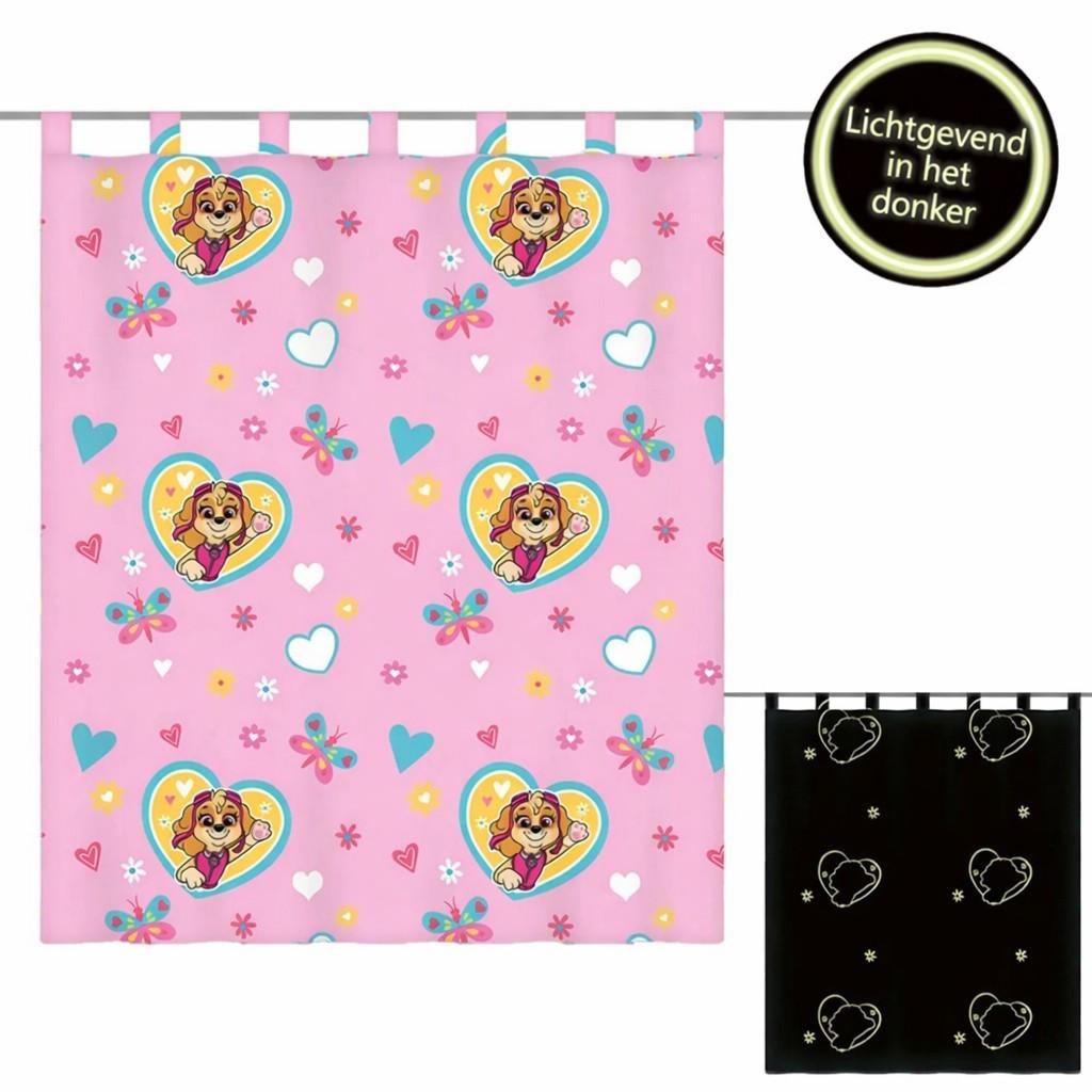 Paw Patrol sky gordijnen 140 x 160 cm glow in the dark, Ophalen of Verzenden, Nieuw, Wanddecoratie