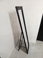 Vrijstaande spiegel zwart, Huis en Inrichting, Woonaccessoires | Spiegels, Minder dan 50 cm, Gebruikt, 100 tot 150 cm, Ophalen of Verzenden