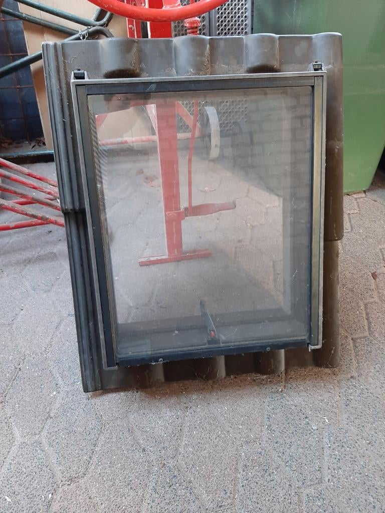 Kunststof Dakraam 4-pans, Gebruikt, Minder dan 80 cm, Minder dan 80 cm, Ophalen of Verzenden