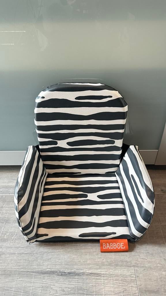 Babboe bakfiets zitje zebra - vanaf 18 maanden, Ophalen, Gebruikt, 9 t/m 18 kg, Achterzitje