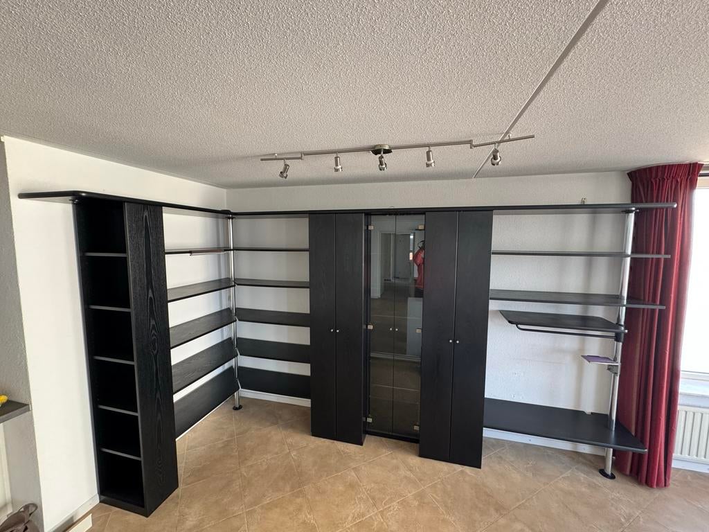 Set van 2 mooie zwarte wandkasten, 200 cm of meer, 300 cm of meer, 25 tot 50 cm, Ophalen