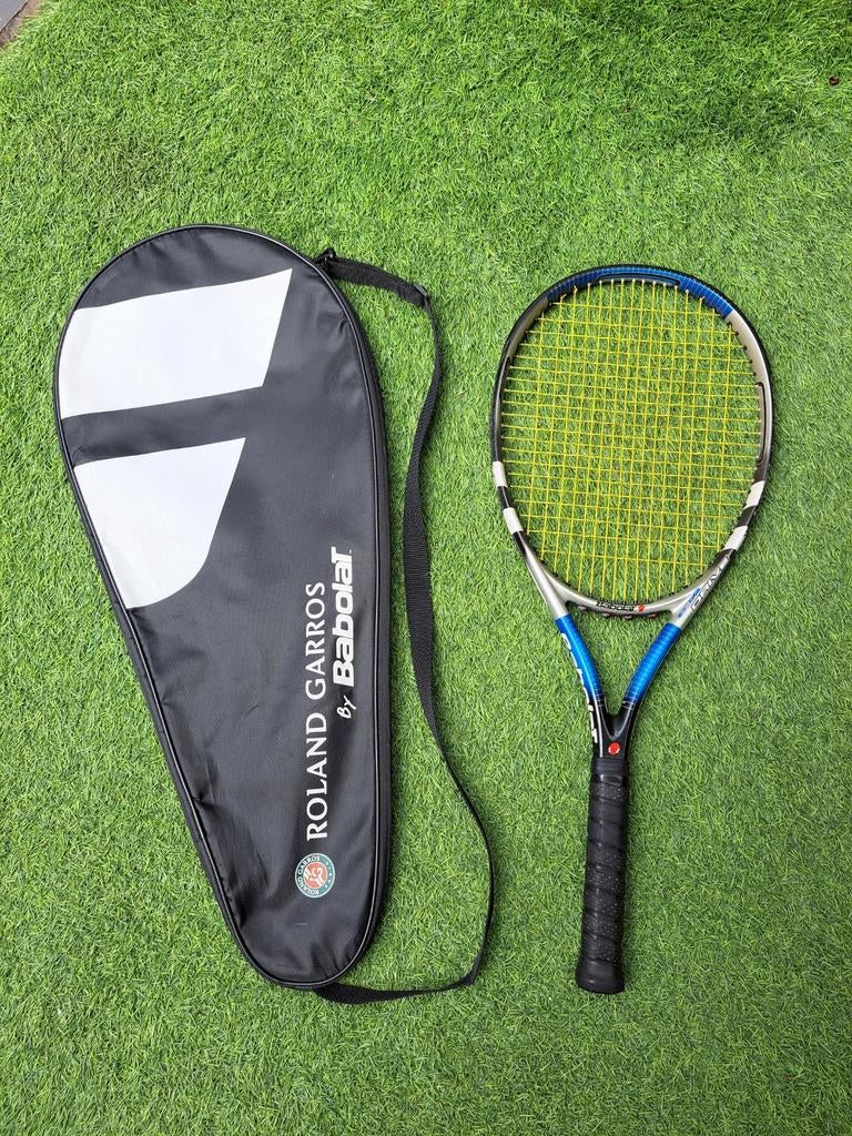 Babolat Soft Drive 265gram tennisracket L2  blauw-zilver, L2, Gebruikt, Ophalen of Verzenden, Racket