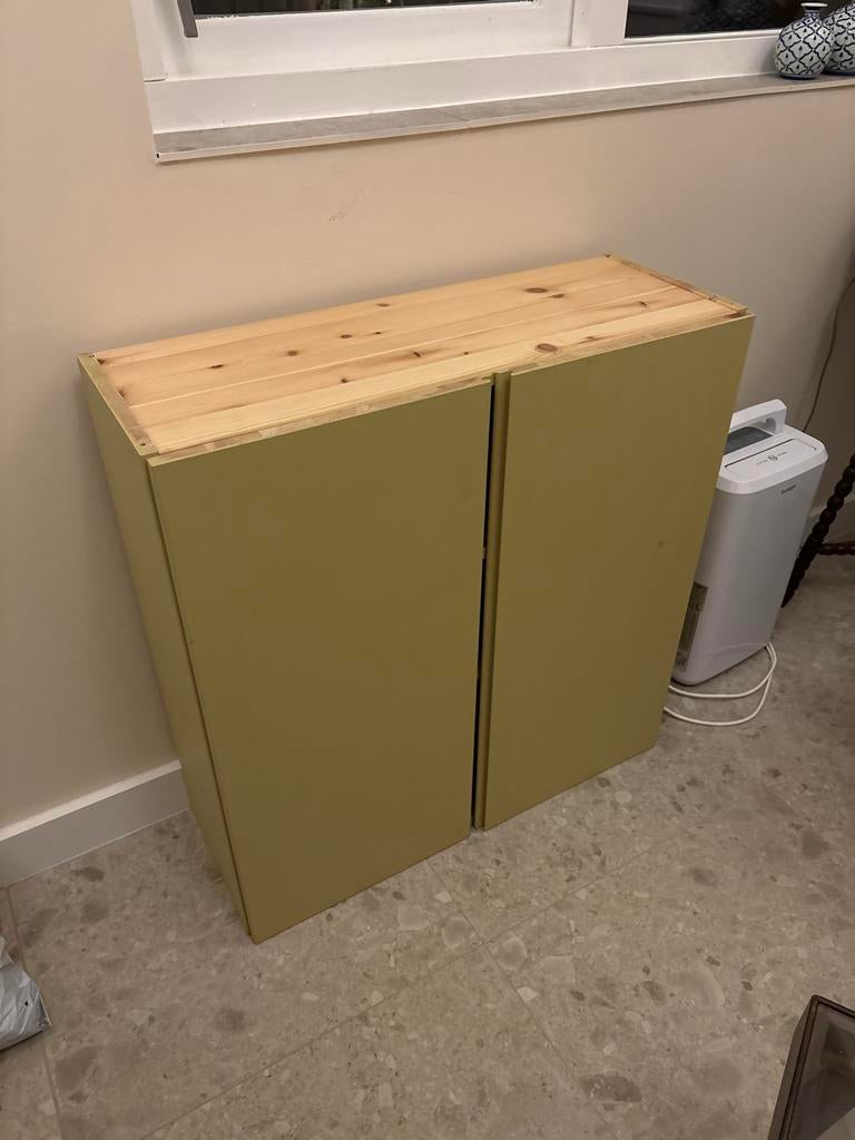 IKEA IVAR kast met deuren - Olijfgroen, Ophalen, Gebruikt