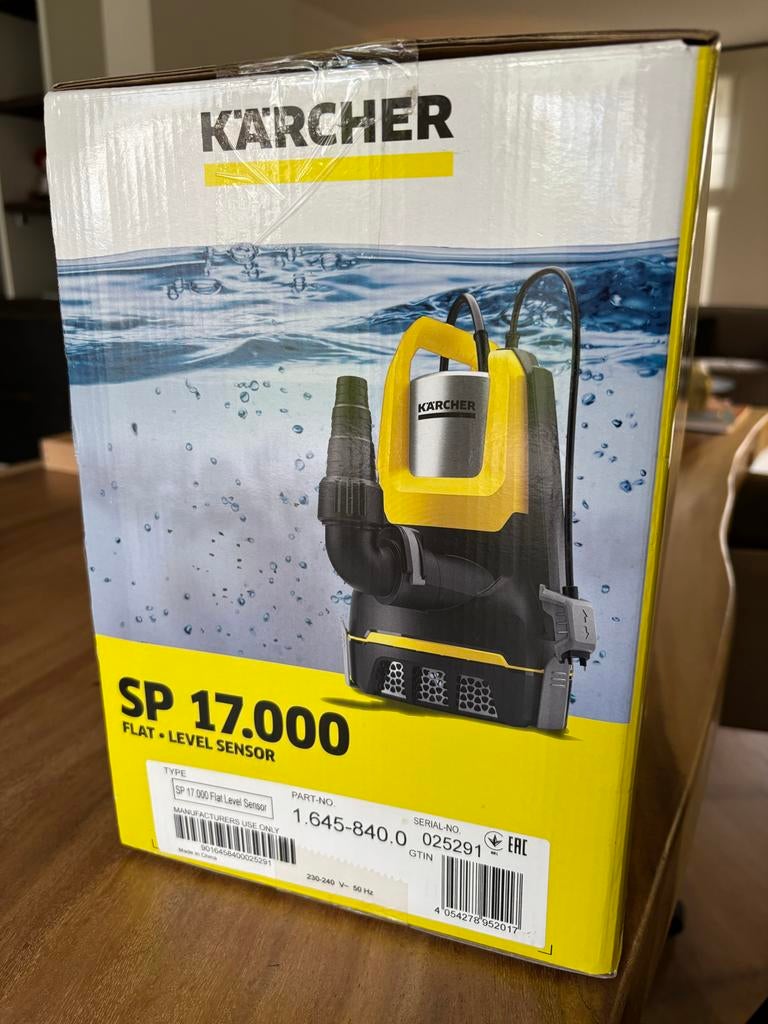 Nieuwe Kärcher SP 17.000 Flat Level Sensor dompelpomp, Ophalen of Verzenden, Nieuw, Elektrisch, Dompelpomp