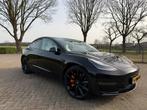 Tesla Model 3, FULL BLACK, LR, FSD, Custom achterlicht, Automaat, 1831 kg, Zwart, Origineel Nederlands