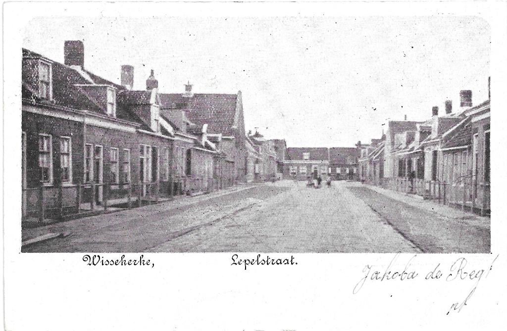 AK Wissekerke - Lepelstraat, Verzamelen, Ansichtkaarten | Nederland, Verzenden, Voor 1920, Gelopen, Zeeland