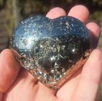 Hart van Pyriet dikke edelsteen natuursteen mineralen stenen, Ophalen of Verzenden
