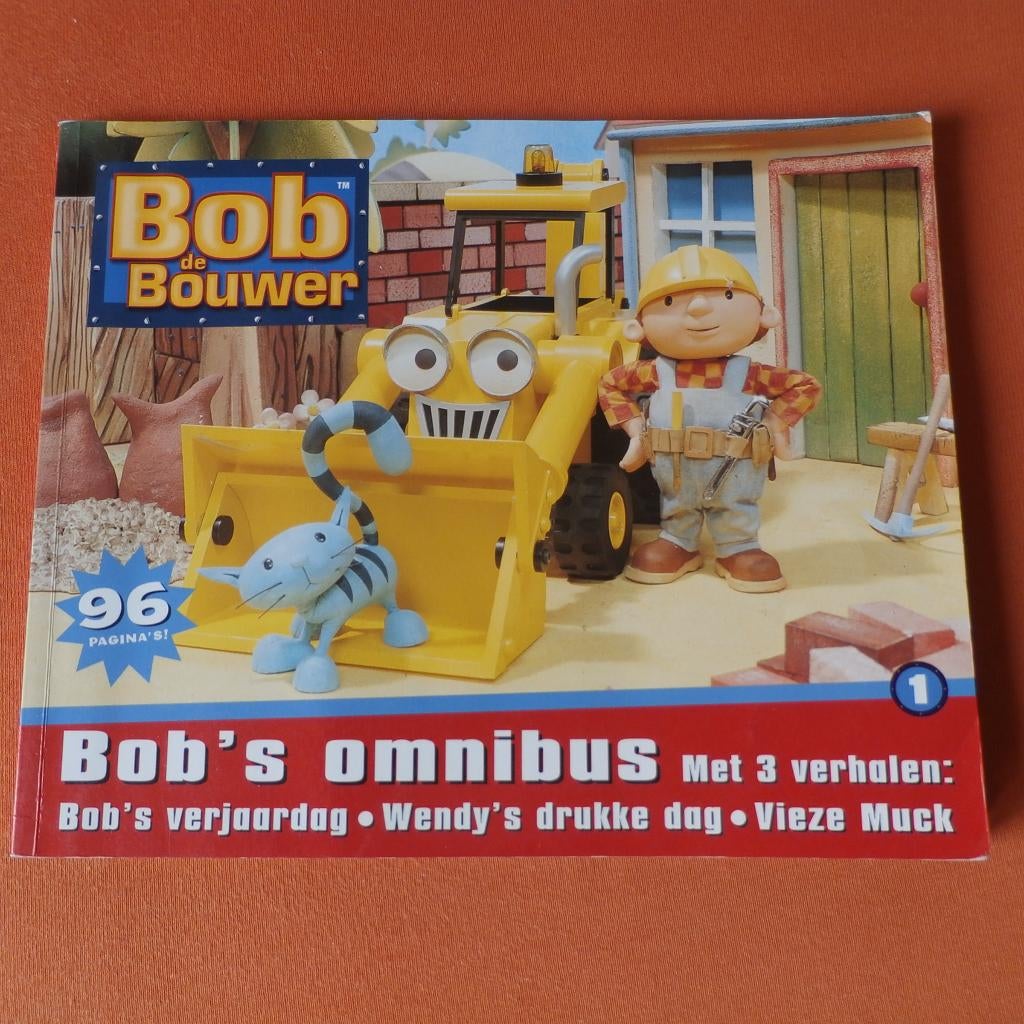 Bob de bouwer - Bob's omnibus met 3 verhalen - gelezen, Boeken, Gelezen, 5 of 6 jaar, Fictie algemeen, Jongen of Meisje