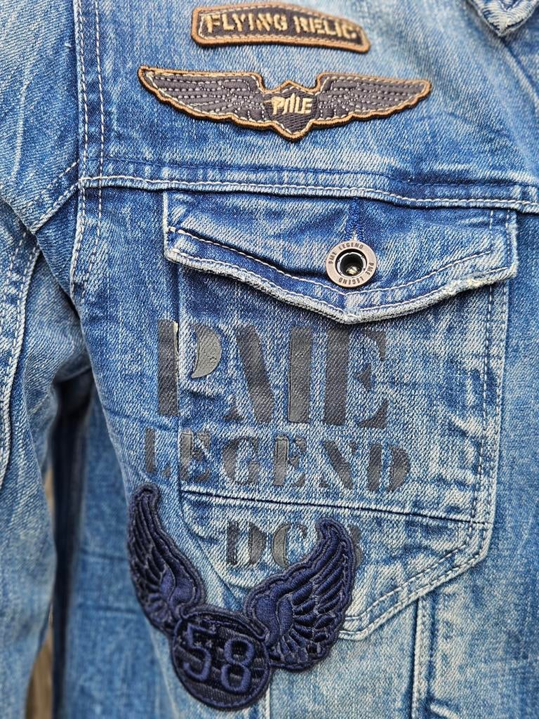 Pme Legend Jeans stretch spijkerjas / jeans jack (L) Schoon, Kleding | Heren, Jassen | Zomer, Maat 52/54 (L), Blauw, ., Ophalen of Verzenden