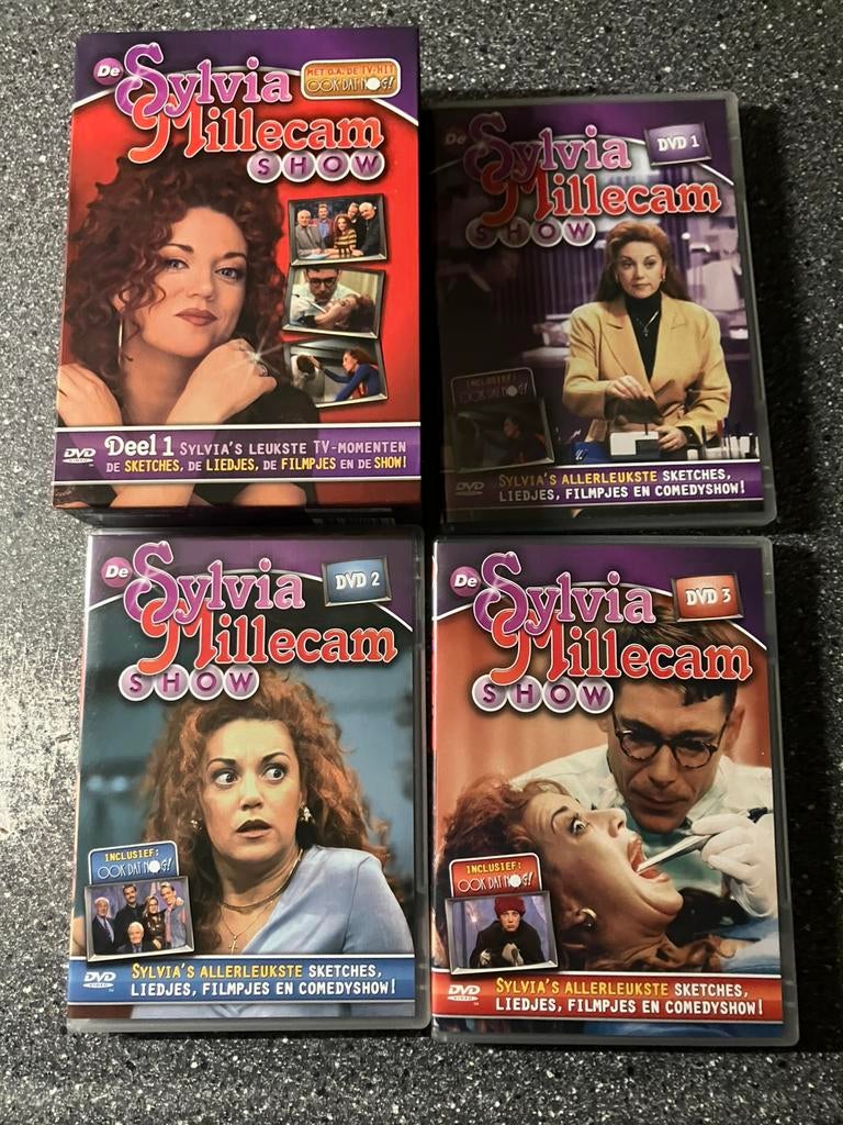 Sylvia Millecam Show 3-Dvd Box, Alle leeftijden, Ophalen of Verzenden, Zo goed als nieuw, Tv-programma of Sketches