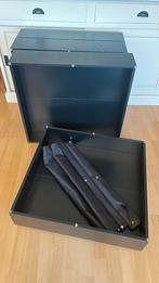 4x Bedlades Zwart, op Wieltjes (Ikea VARDO), Huis en Inrichting, Slaapkamer | Bedden, Ophalen, Gebruikt, Zwart, 190 cm of minder