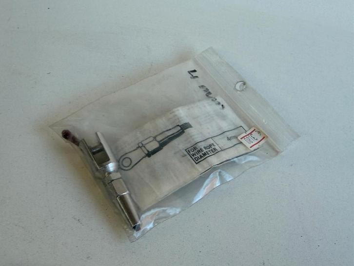 Rvs Doe het zelf terminal met gaffel voor kabel 4 mm, Watersport en Boten, Accessoires en Onderhoud, Nieuw, Lijn of Blok, Ophalen of Verzenden