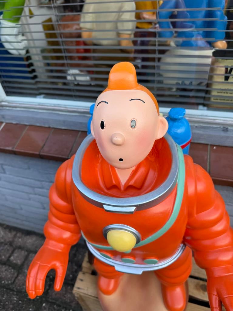 Kuifje in ruimtepak levensgroot beeld, Verzamelen, Ophalen, Gebruikt, ., .
