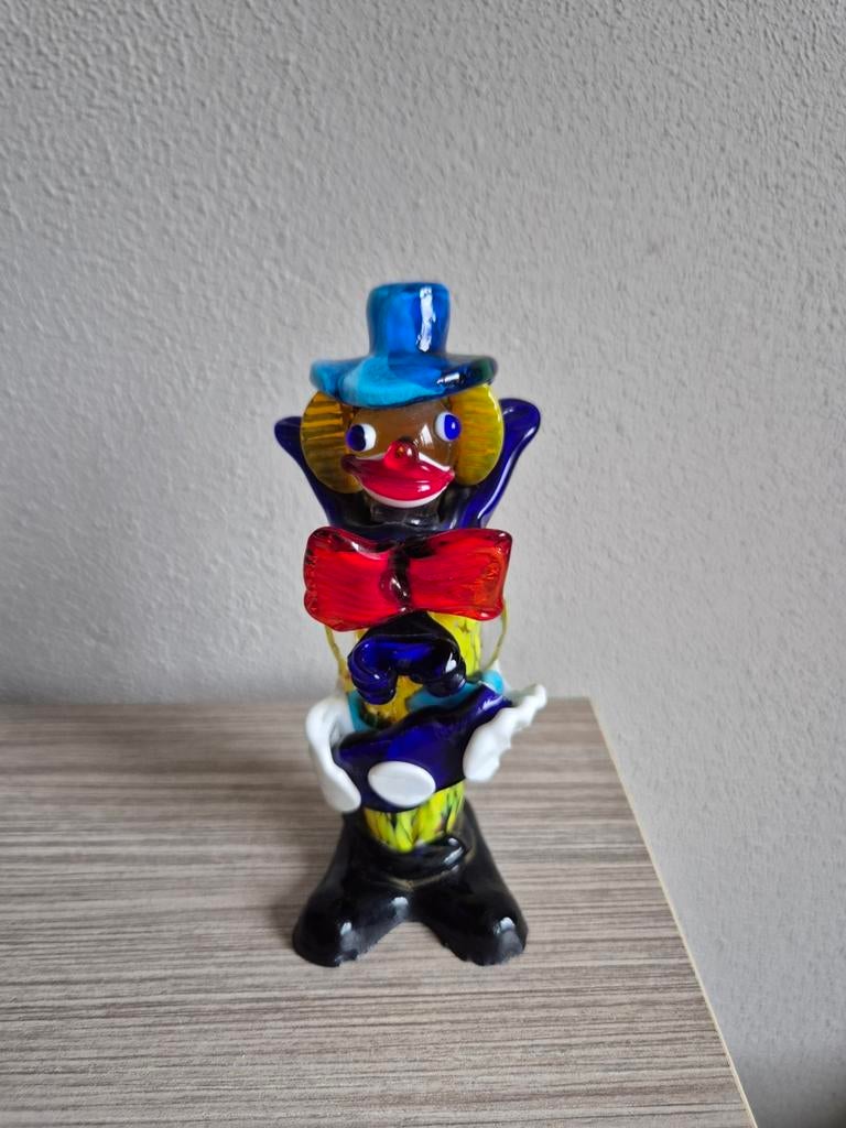 Glazen Clown Beeldje, Antiek en Kunst, Ophalen of Verzenden