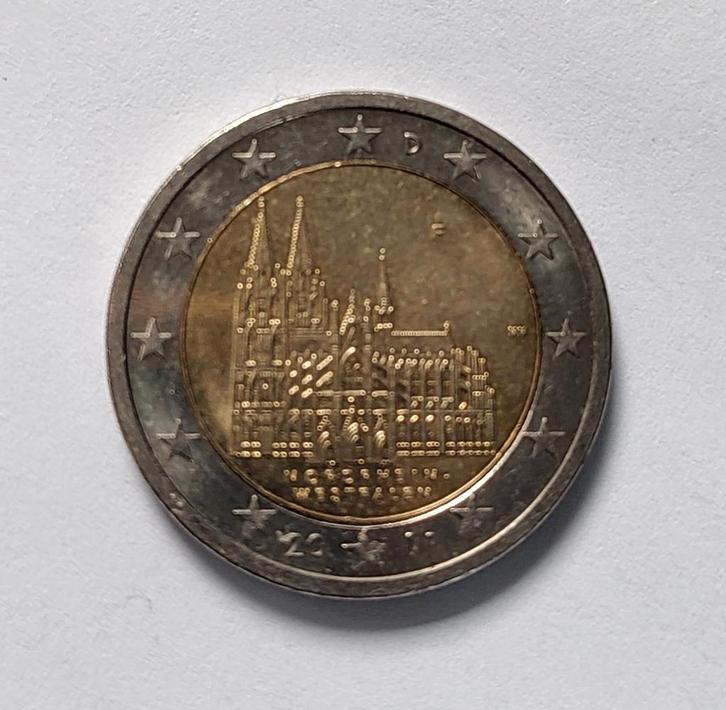 2 Euro Herdenkingsmunt Duitsland 2011 - Noordrijn-Westfalen, Postzegels en Munten, Munten | Europa | Euromunten, Losse munt, 2 euro