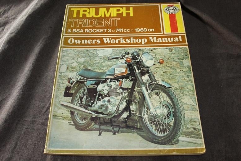 Triumph Trident BSA Rocket 3 1969 onwards werkplaatsboek, Motoren, Ophalen of Verzenden, Triumph