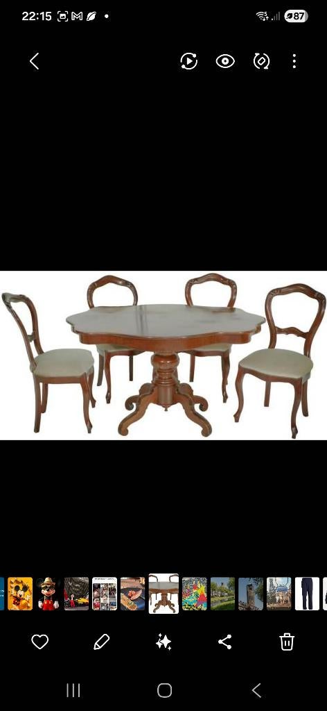 Mahonie houten tafel, Antiek en Kunst, Antiek | Meubels | Tafels, Ophalen