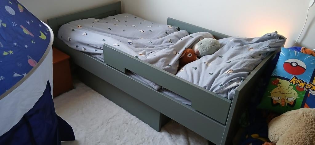 Peuterbedje van Babypark, Ophalen, 140 tot 160 cm, 70 tot 85 cm, Matras