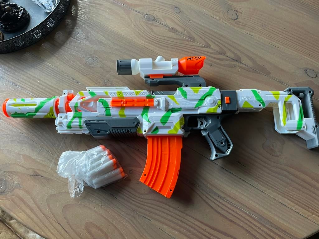 Nerf modulus electrisch automatisch, Kinderen en Baby's, Speelgoed | Buiten | Actiespeelgoed, Ophalen, Zo goed als nieuw