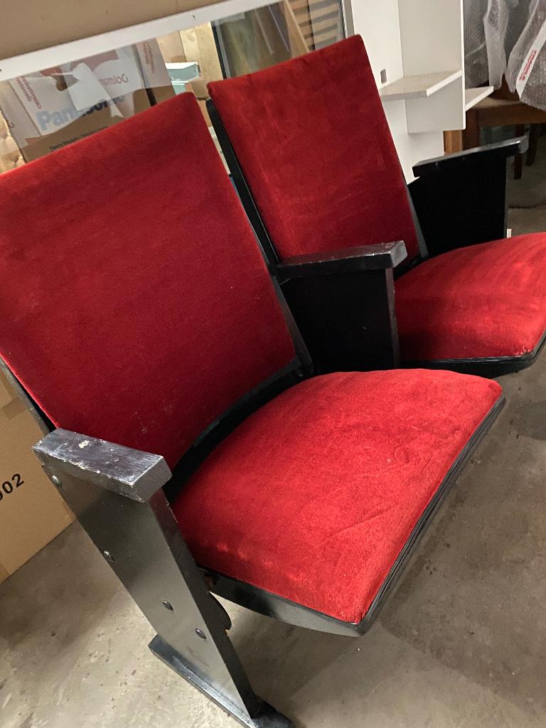 Bioscoop stoelen Originele, Ophalen, Gebruikt, Twee, Origineel