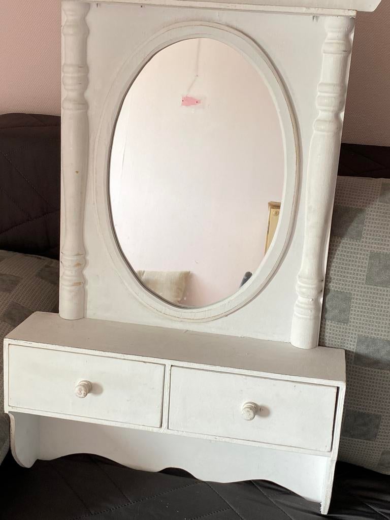 Brocante spiegel hxb 80x47, Ophalen, Zo goed als nieuw, 50 tot 100 cm, Minder dan 100 cm