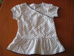 Wit jurkje, 62, met blauwe punten, Kinderen en Baby's, Babykleding | Maat 62, Ophalen of Verzenden, Zo goed als nieuw, Meisje