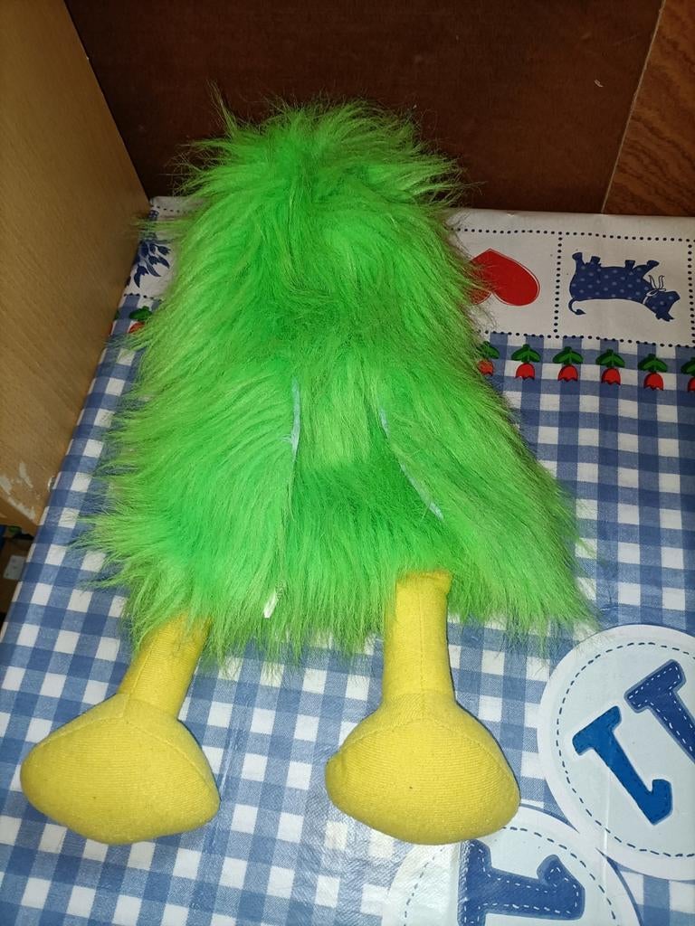 Groene vogel handpop kraai Rekenhulp school, Ophalen of Verzenden, Zo goed als nieuw, Overige typen