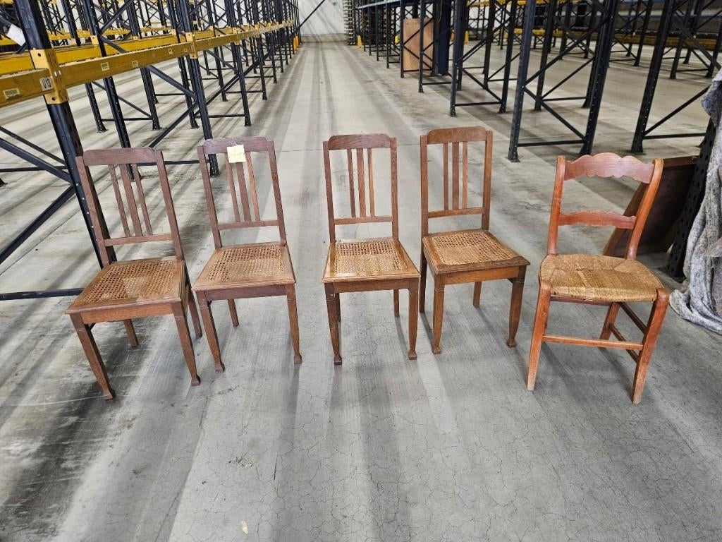 keukenstoel, Ophalen, Gebruikt, Hout, Vijf, Zes of meer stoelen