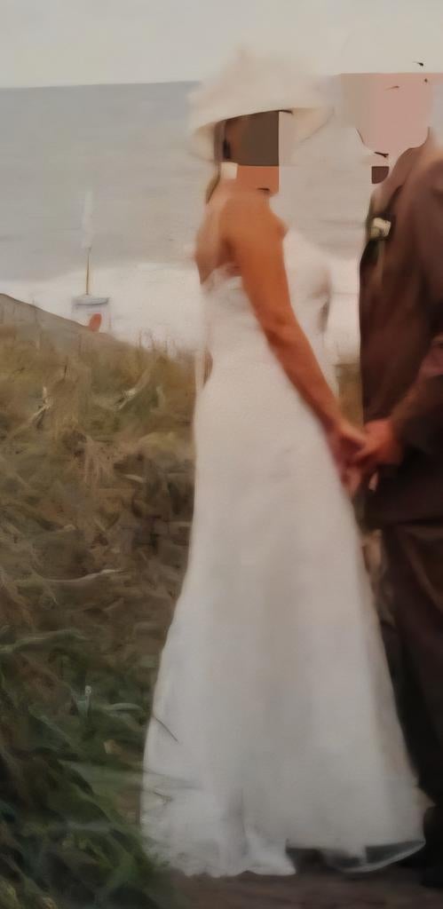 Trouwjurk maat 38-40, Ophalen of Verzenden, Zo goed als nieuw, Wit, Trouwjurk