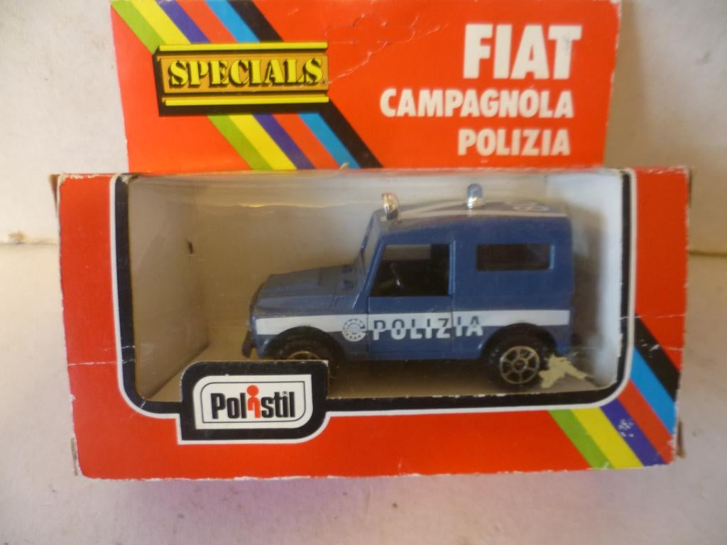 Polistil 1978 Fiat Campagnola Polizia Politie 1:43 modelauto, Ophalen of Verzenden, Nieuw, Auto, Overige merken